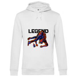Hoodie barbat cu gluga legend alb