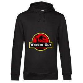 Hoodie barbat cu gluga worked out negru