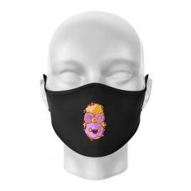 Masca personalizata reutilizabila homer donut negru