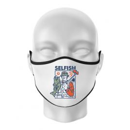Masca personalizata reutilizabila selfish alb