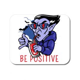 Mousepad personalizat be positive alb