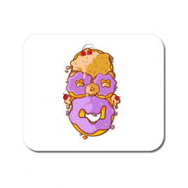Mousepad personalizat homer donut alb