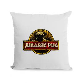Perna personalizata jurassic pug alb