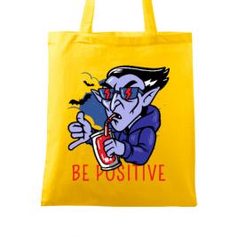 Sacosa din panza be positive galben