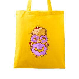 Sacosa din panza homer donut galben