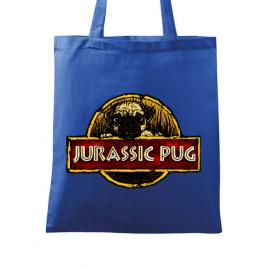 Sacosa din panza jurassic pug albastru regal