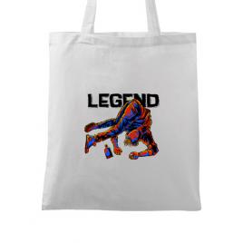 Sacosa din panza legend alb