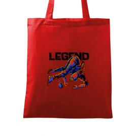 Sacosa din panza legend rosu