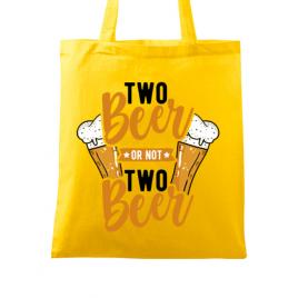 Sacosa din panza two beer galben