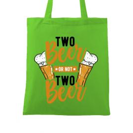 Sacosa din panza two beer verde mar