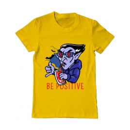 Tricou adler barbat be positive galben