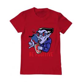 Tricou adler barbat be positive rosu