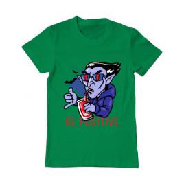 Tricou adler barbat be positive verde mediu