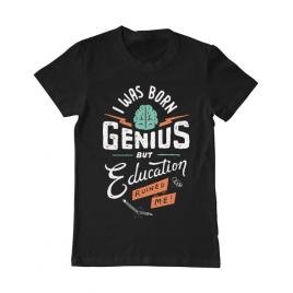 Tricou adler barbat born genius negru