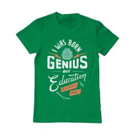 Tricou adler barbat born genius verde mediu