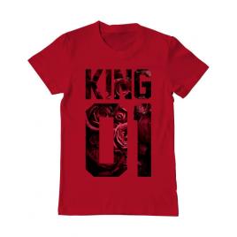 Tricou adler barbat flower king rosu