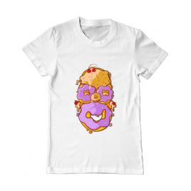 Tricou adler barbat homer donut alb