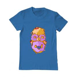 Tricou adler barbat homer donut albastru azuriu