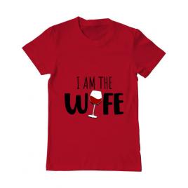 Tricou adler barbat i am the wife rosu