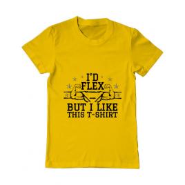 Tricou adler barbat i like this tshirt galben