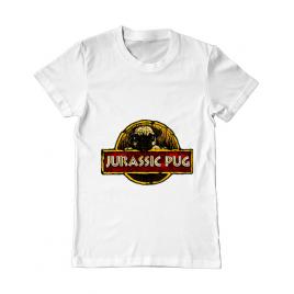 Tricou adler barbat jurassic pug alb