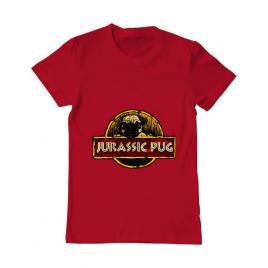 Tricou adler barbat jurassic pug rosu
