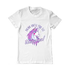 Tricou adler barbat lets drink alb