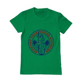 Tricou adler barbat support your local hookers verde mediu