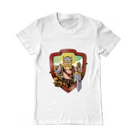 Tricou adler barbat the barbarian alb