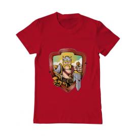 Tricou adler barbat the barbarian rosu