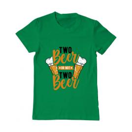 Tricou adler barbat two beer verde mediu
