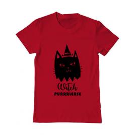 Tricou adler barbat witch purrrlease rosu
