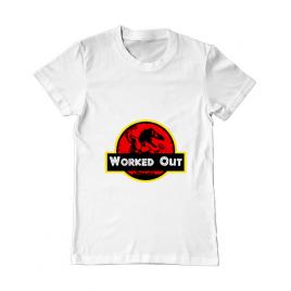Tricou adler barbat worked out alb
