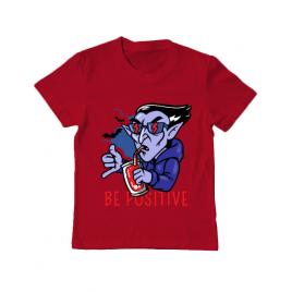 Tricou adler copil be positive rosu