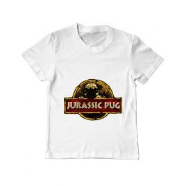 Tricou adler copil jurassic pug alb