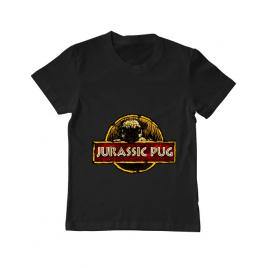 Tricou adler copil jurassic pug negru