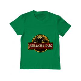 Tricou adler copil jurassic pug verde mediu