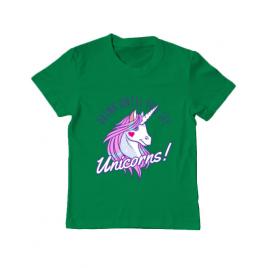 Tricou adler copil lets drink verde mediu