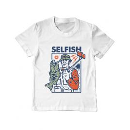 Tricou adler copil selfish alb