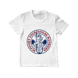 Tricou adler copil support your local hookers alb