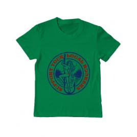 Tricou adler copil support your local hookers verde mediu
