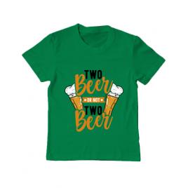 Tricou adler copil two beer verde mediu