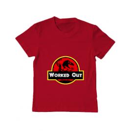 Tricou adler copil worked out rosu