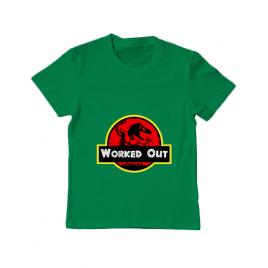Tricou adler copil worked out verde mediu