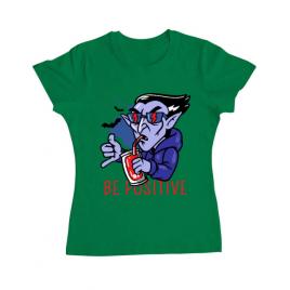 Tricou adler dama be positive verde mediu