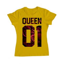Tricou adler dama flower queen galben