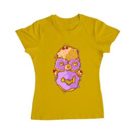 Tricou adler dama homer donut galben
