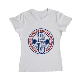 Tricou adler dama support your local hookers alb