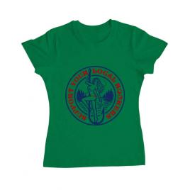 Tricou adler dama support your local hookers verde mediu