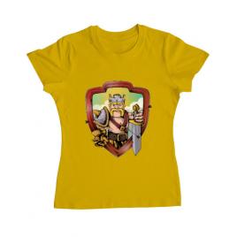 Tricou adler dama the barbarian galben